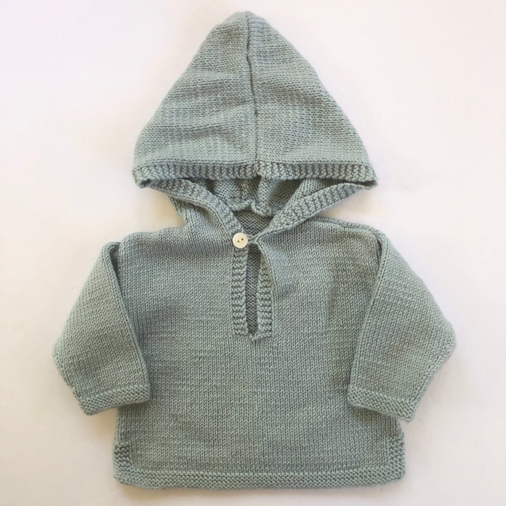 Handmade Baby Cashmerino Hooded Sweater